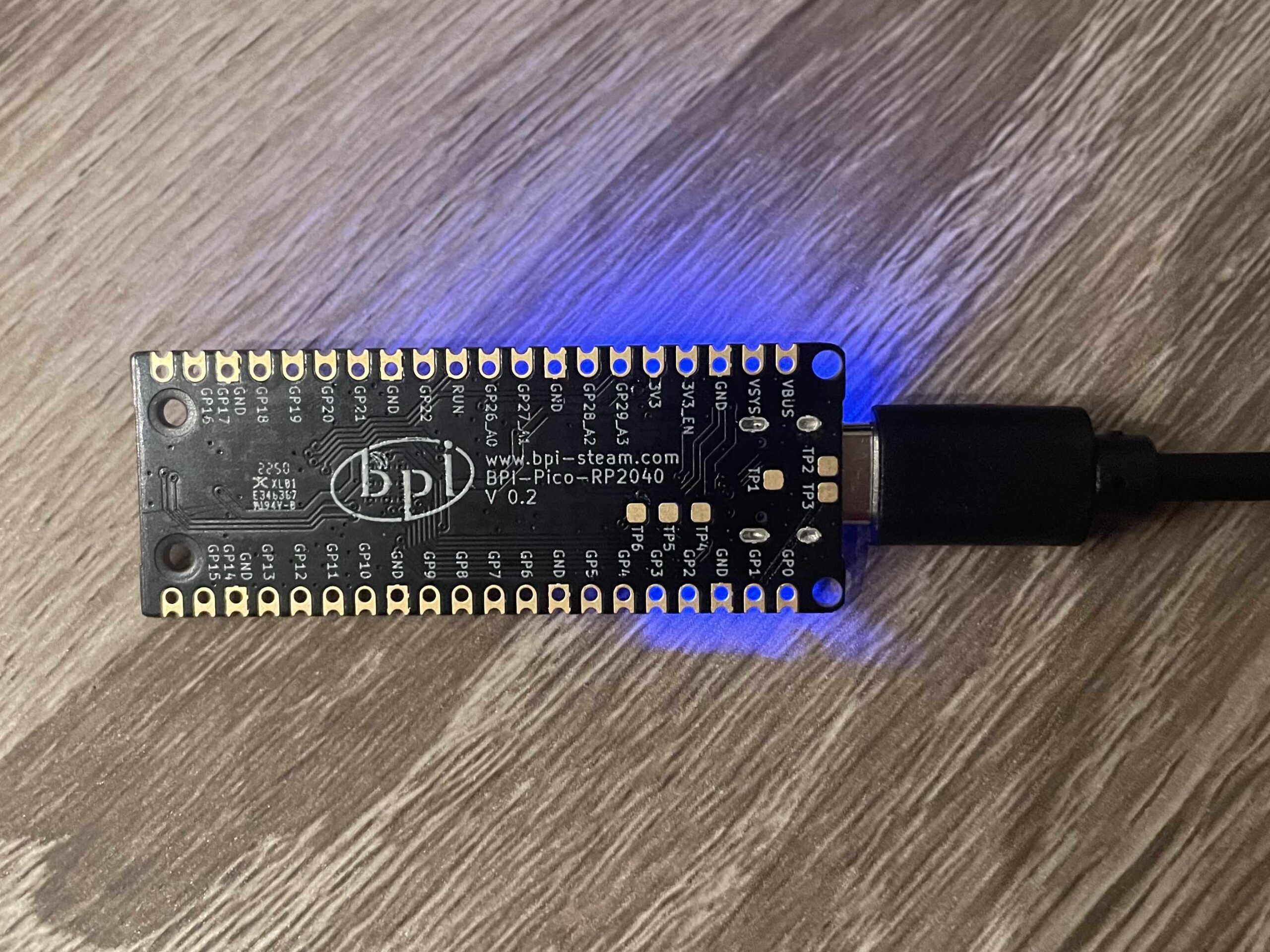 Banana Pi Pico RP2040 back blue